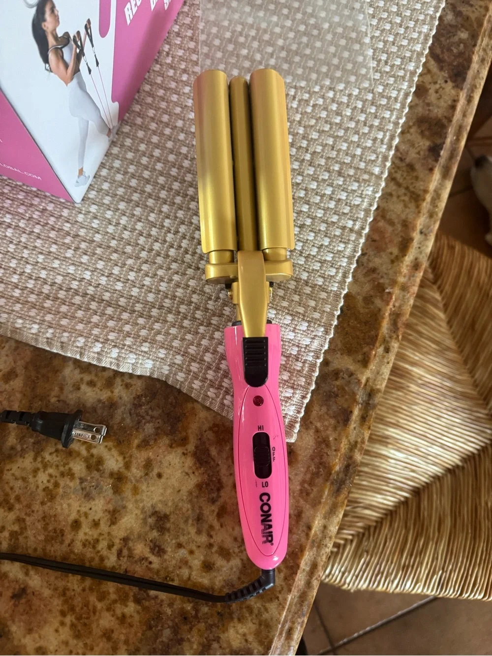 Conair 3-barrel ceramic hair waver